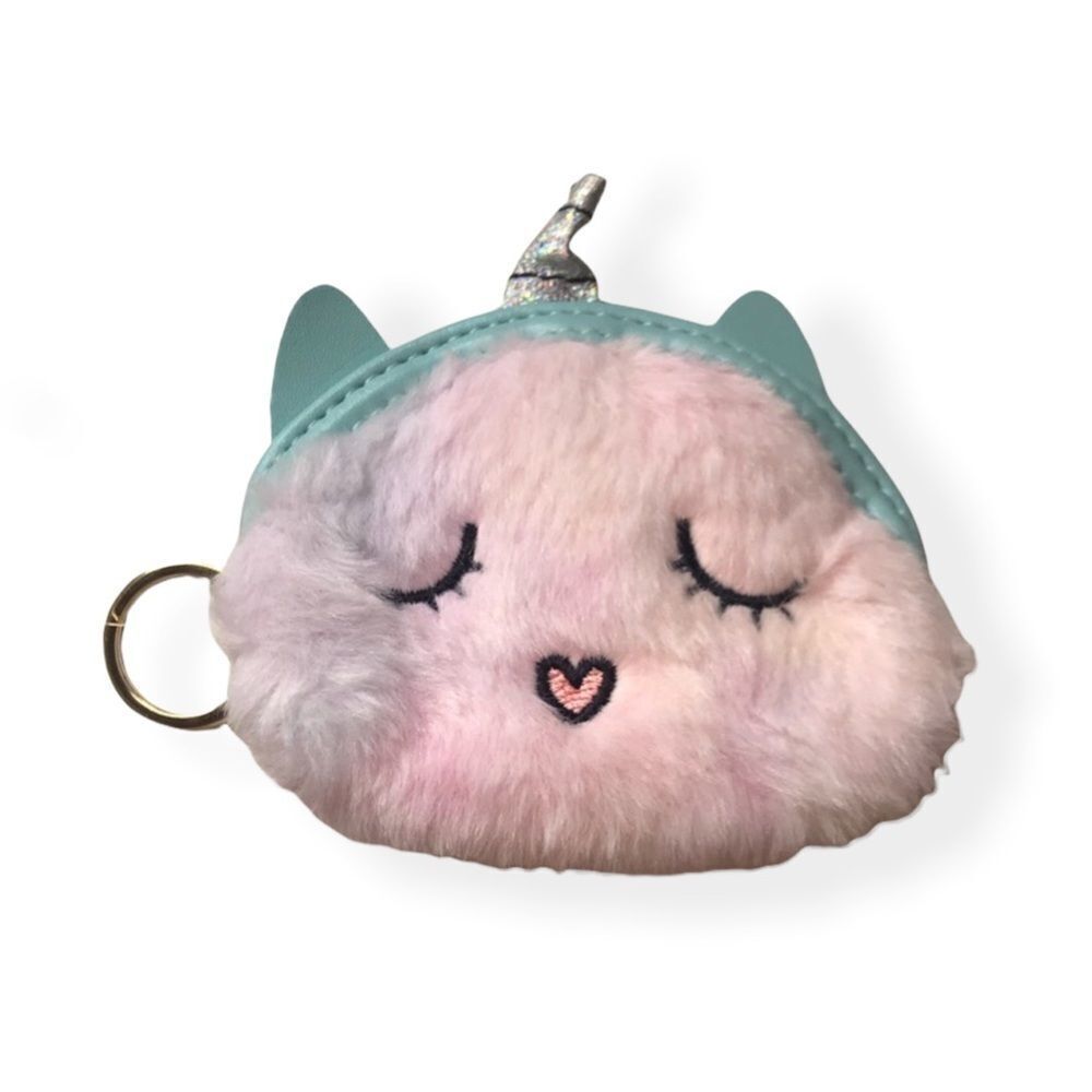 Unicorn Coin Purse Tie Dye Keychain NWT